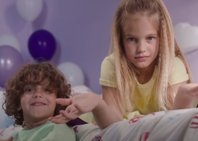 Đorđe i Ena u video reklami za Eon kids