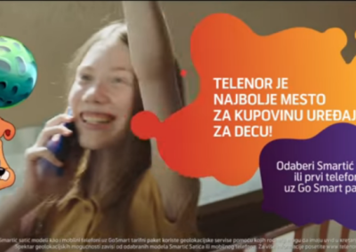 Nina Vučković u reklami za Telenor