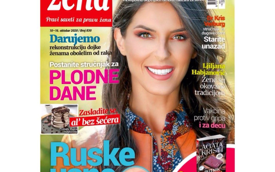 Top model Ana Jakovljević na naslovnoj strani Blic Žene