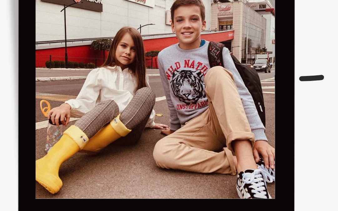 Vanja i Petra na slikanju za Stadion Shopping Center